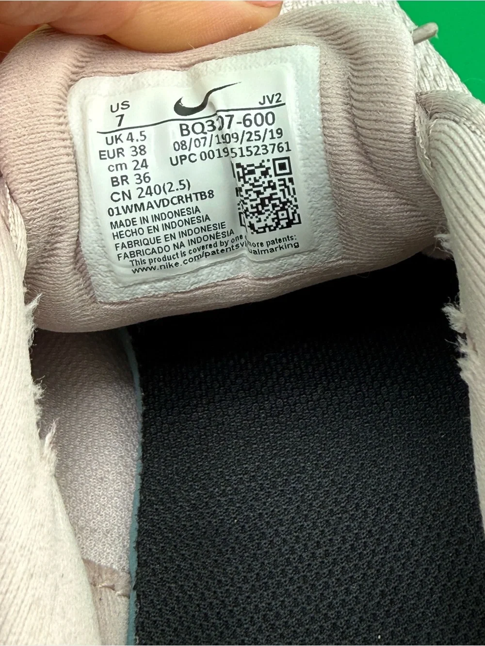 Nike Women's Blush Pink Athletic Running Sneakers with Subtle Gold Swoosh